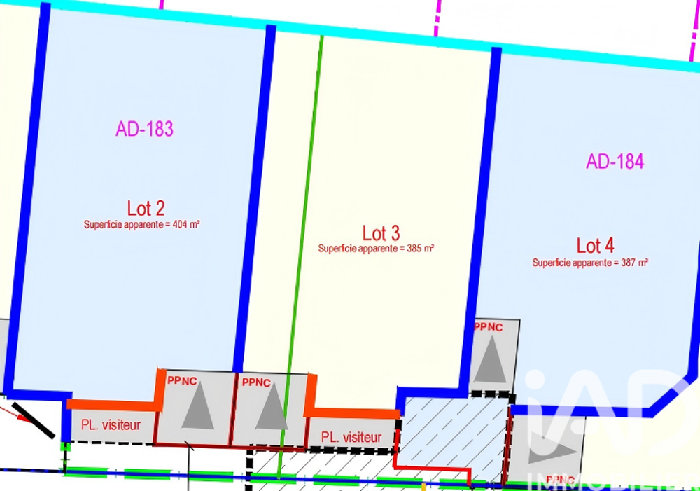 Vente Terrain Vente Terrain à bâtir 385 m&sup2; Peyrolles-en-provence
