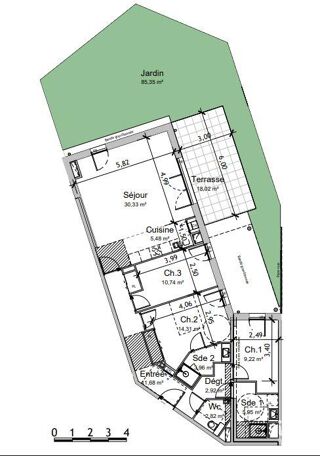  Appartement à vendre 4 pièces 97 m²