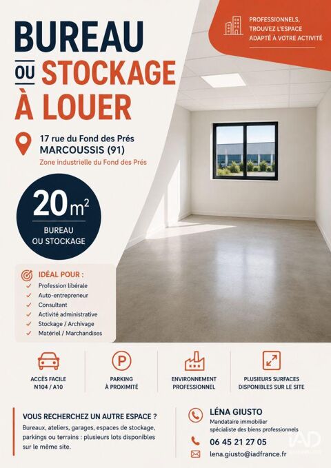 Location Bureaux 20 m&sup2; 198 91460 Marcoussis