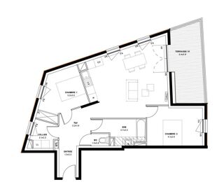  Appartement à vendre 3 pièces 71 m²