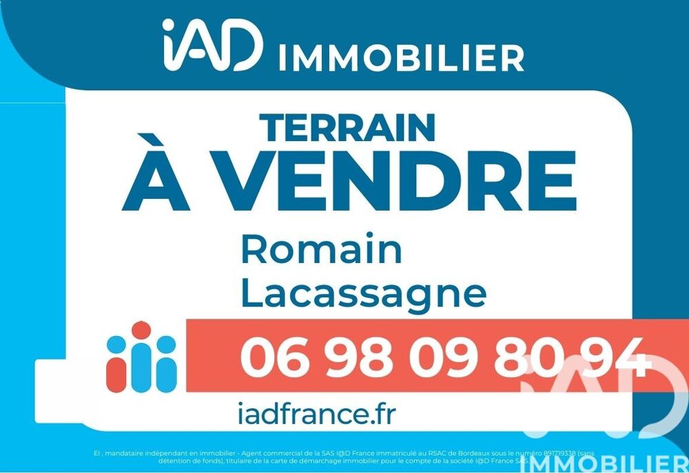 Vente Terrain Vente Terrain à bâtir 700 m&sup2; Landiras