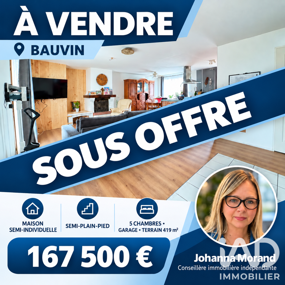 Vente Maison Vente Maison/villa 4 pièces Bauvin