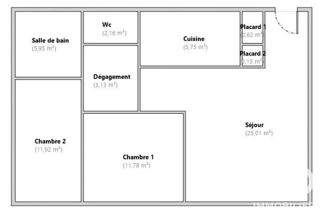  Appartement à vendre 3 pièces 66 m²
