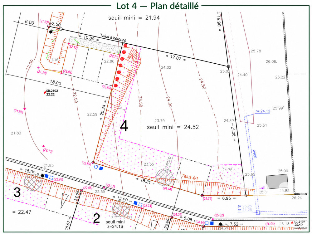 Vente Terrain Vente Terrain 441 m&sup2; Challans