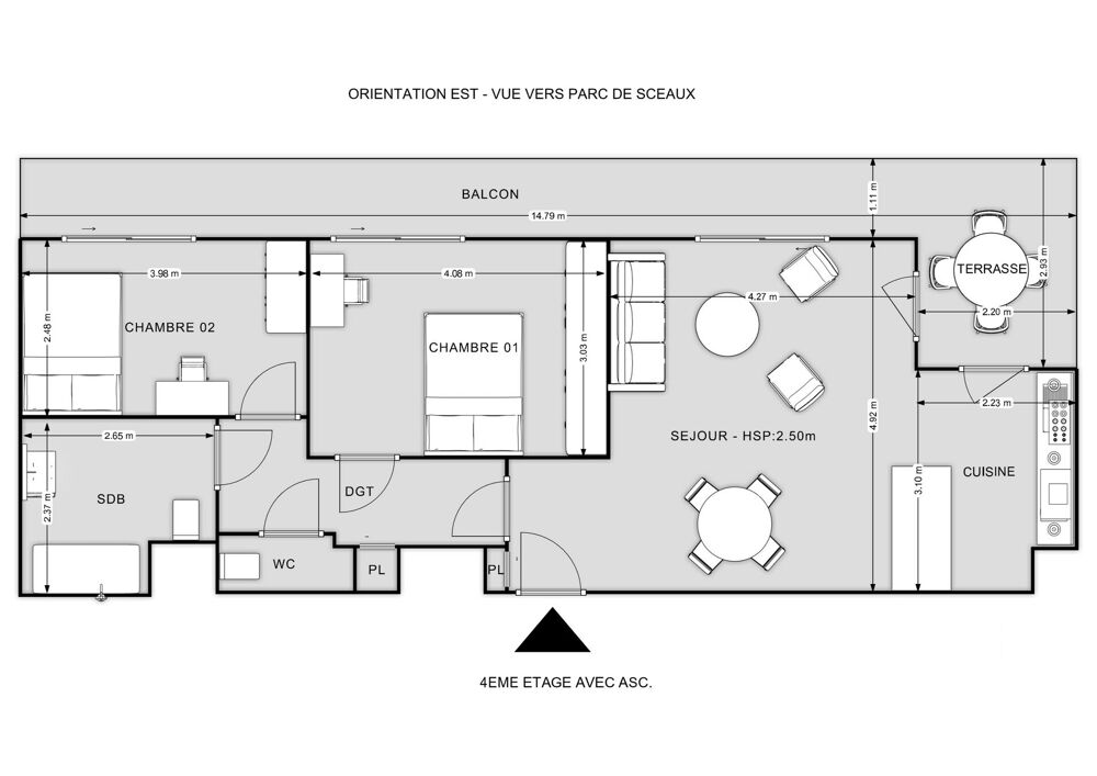 Vente Appartement 3 pièces