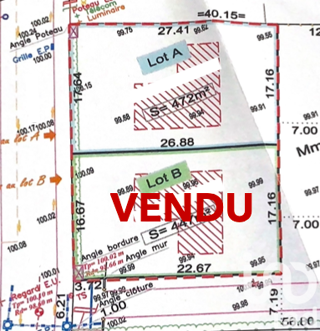 Terrain à vendre 472 m²