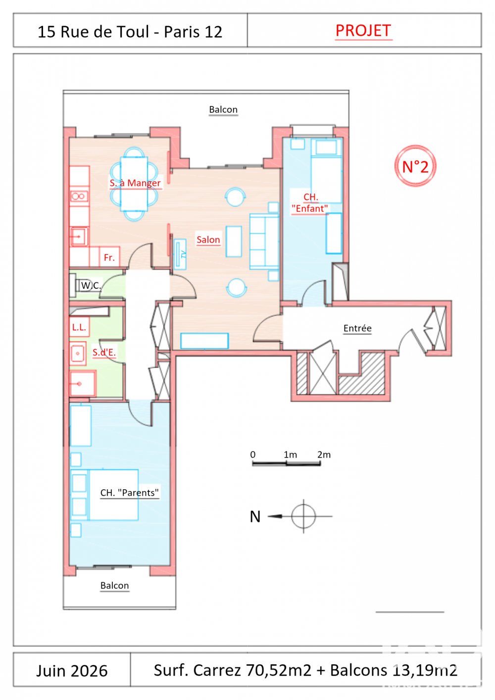 à vendre  Appartement Paris 12