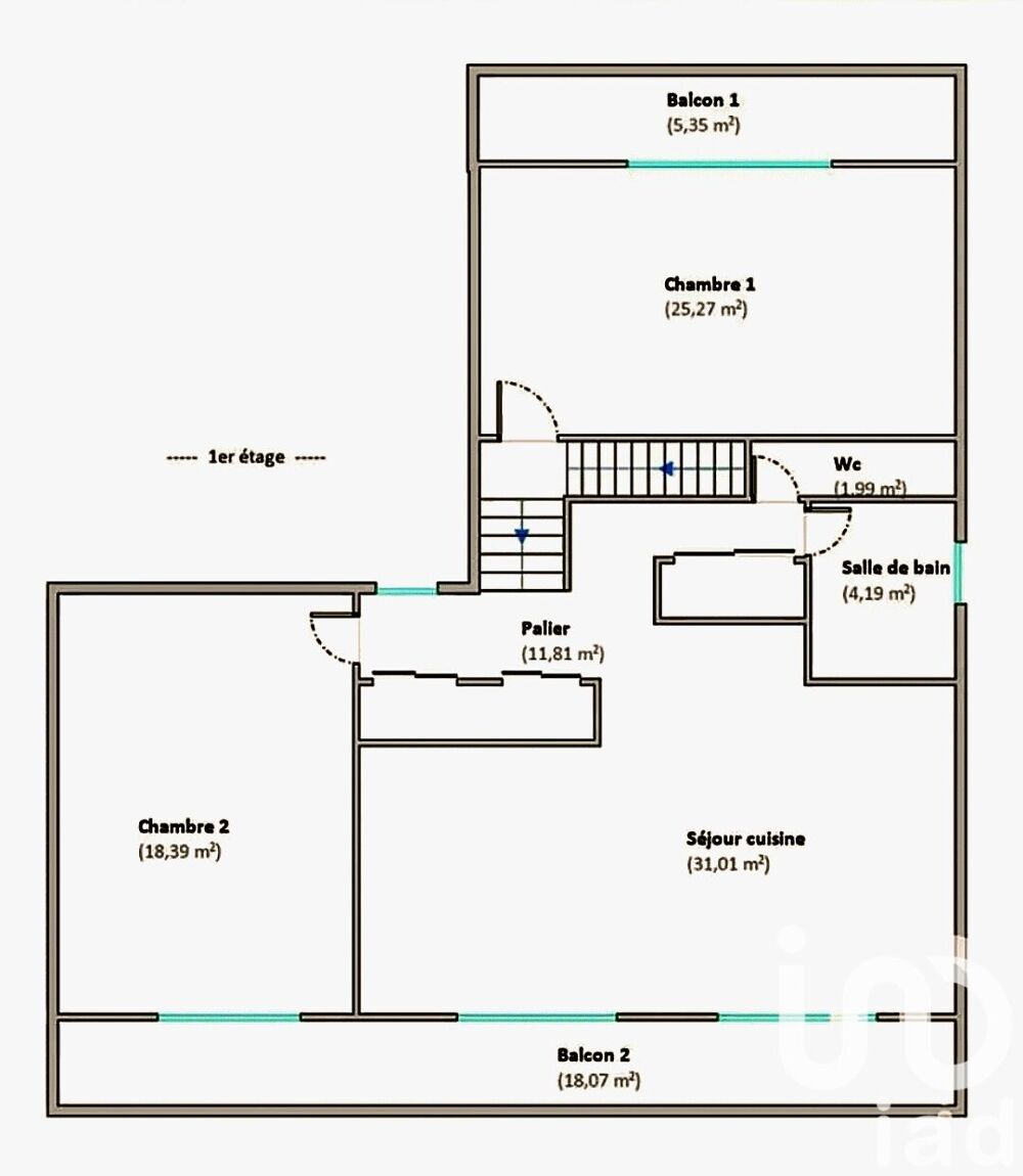 vente Appartement - 4 pièce(s) - 101 m² Bonneuil-sur-Marne (94380)