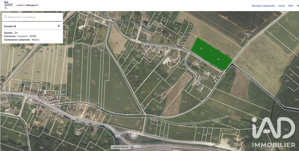 Vente Terrain Vente Terrain à bâtir 4 890 m&sup2; Louzouer