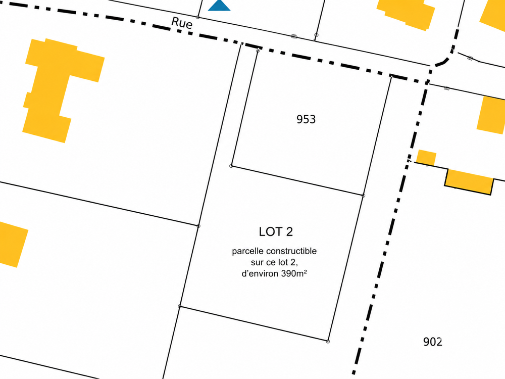 Vente Terrain Vente Terrain à bâtir 955 m&sup2; Beaumont-en-véron
