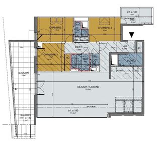  Appartement à vendre 4 pièces 111 m²
