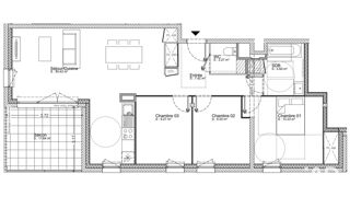  Appartement à vendre 4 pièces 81 m²