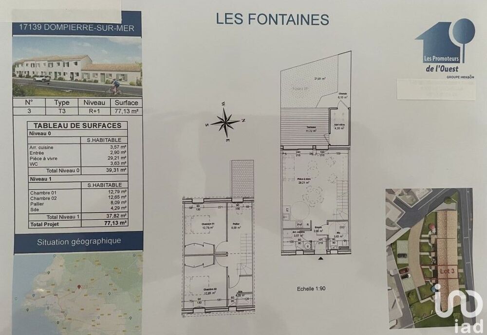 Vente Maison Vente Maison/villa 3 pièces Dompierre-sur-mer