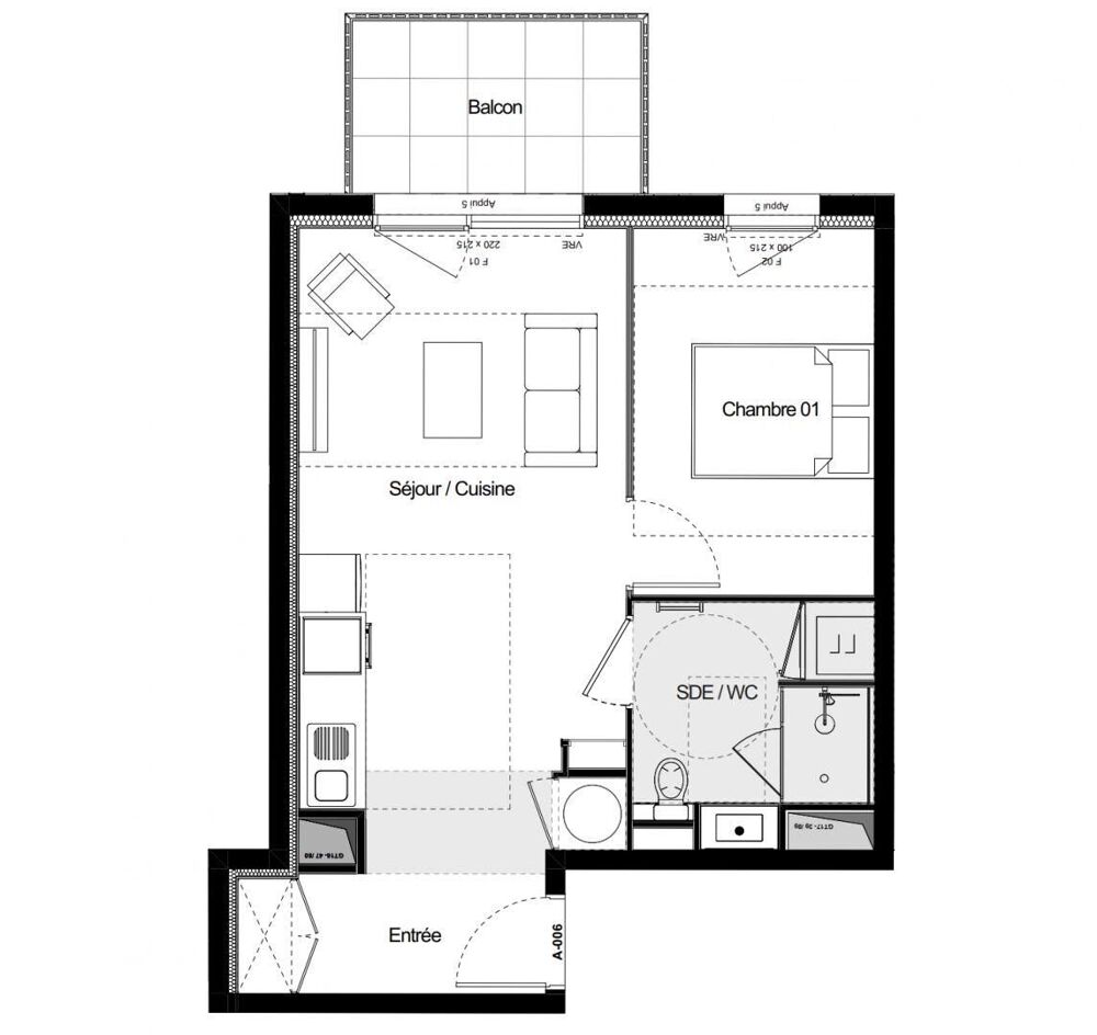 Vente Appartement 2 pièces