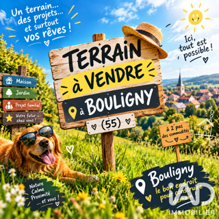Vente Terrain Vente Terrain à bâtir 1 260 m&sup2; Bouligny