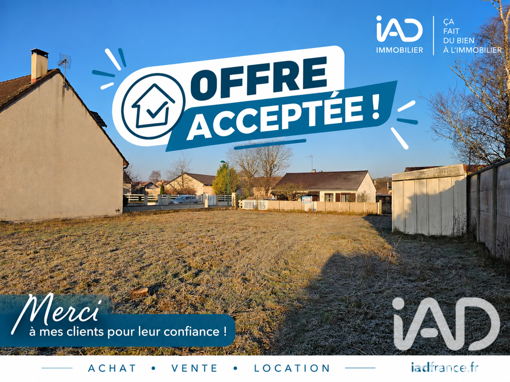 Vente Terrain Vente Terrain à bâtir 588 m&sup2; Prosnes