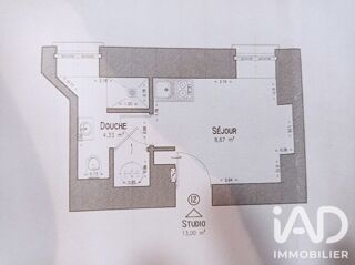  Appartement à louer 1 pièce 13 m²