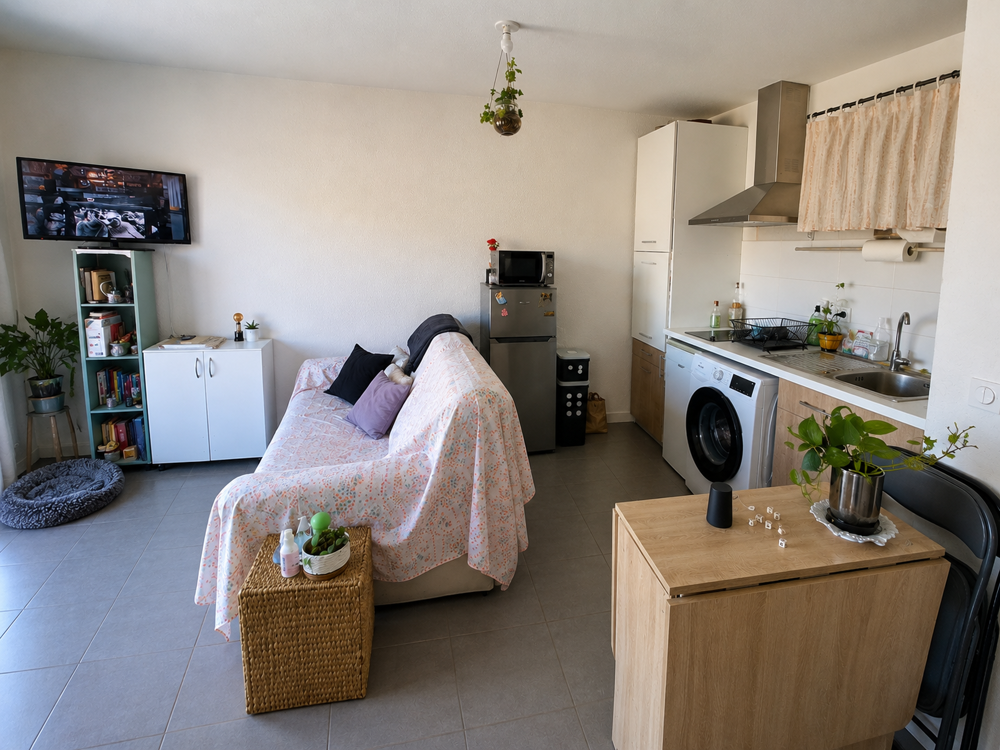Vente Appartement PERPIGNAN SUD - T2 VENDU LOUÉ AVEC BALCON ET PARKING Perpignan