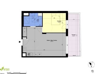 Appartement à vendre 2 pièces 44 m²