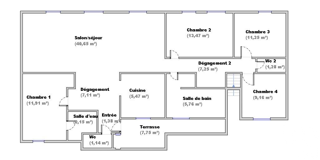  Appartement à vendre 5 pièces 119 m²