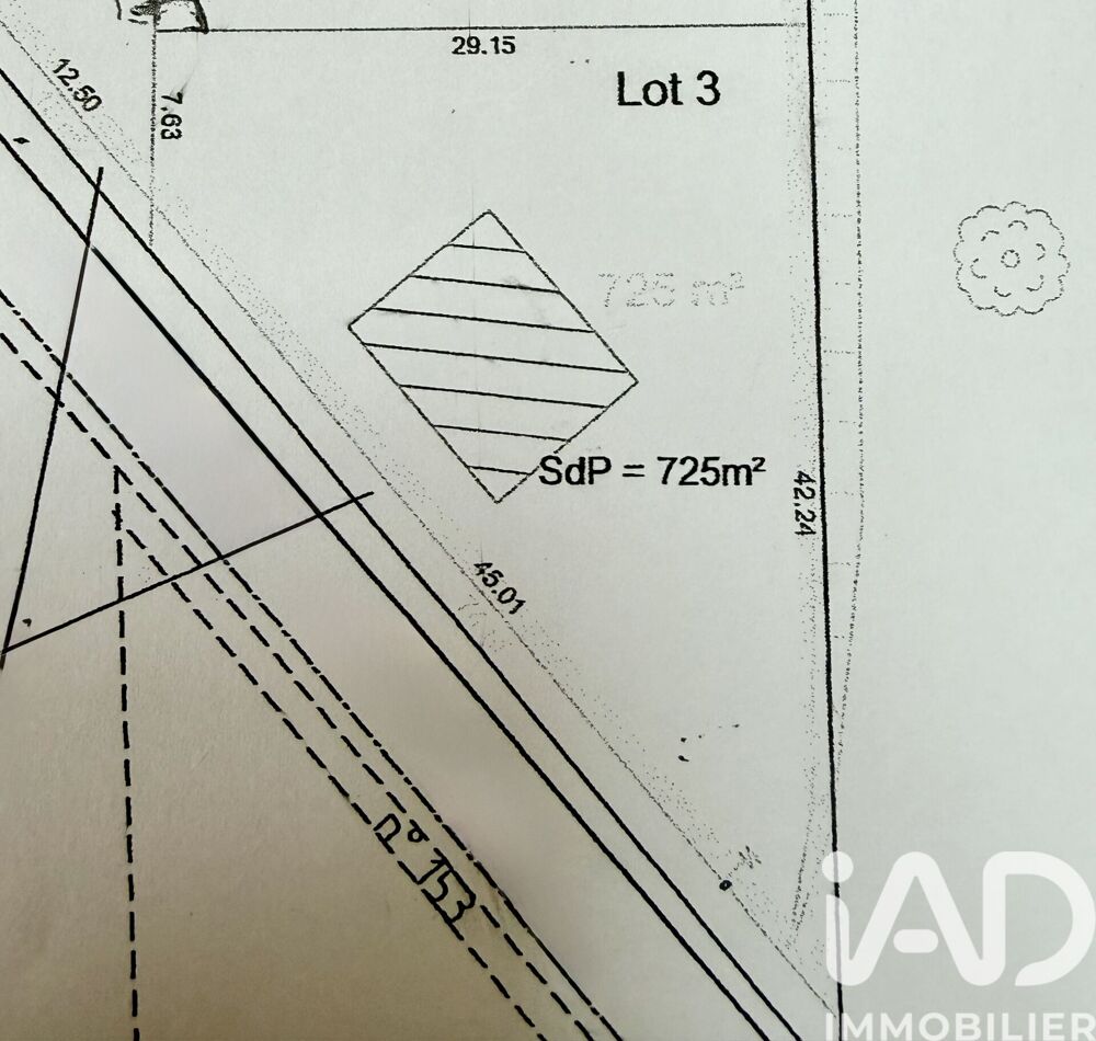 Vente Terrain Vente Terrain à bâtir 725 m&sup2; Lavannes