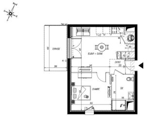  Appartement à vendre 2 pièces 39 m²