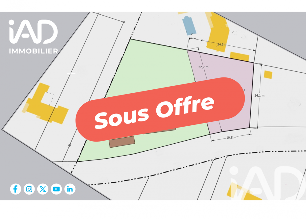 Vente Terrain Vente Terrain à bâtir 1 030 m&sup2; Fronton