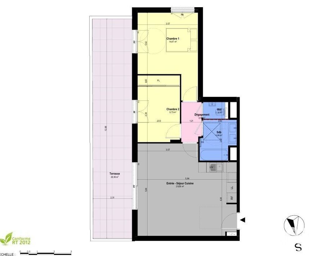 Vente Appartement 3 pièces