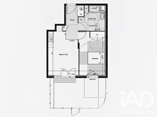  Appartement à vendre 2 pièces 43 m²