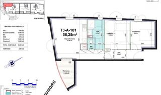  Appartement à vendre 3 pièces 56 m²