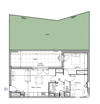  Appartement à vendre 3 pièces 63 m²