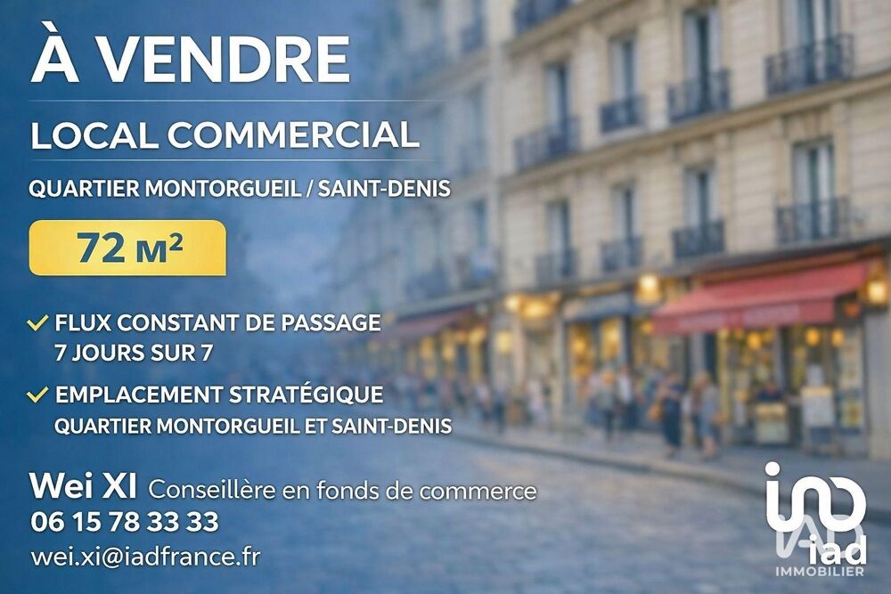   Vente Boutique/Local commercial 72 m&sup2; 