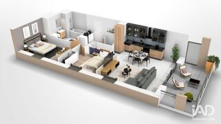  Appartement à vendre 3 pièces 64 m²