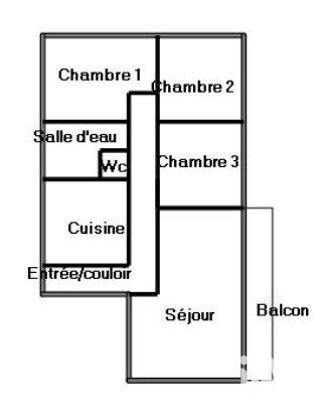  Appartement à vendre 4 pièces 64 m²