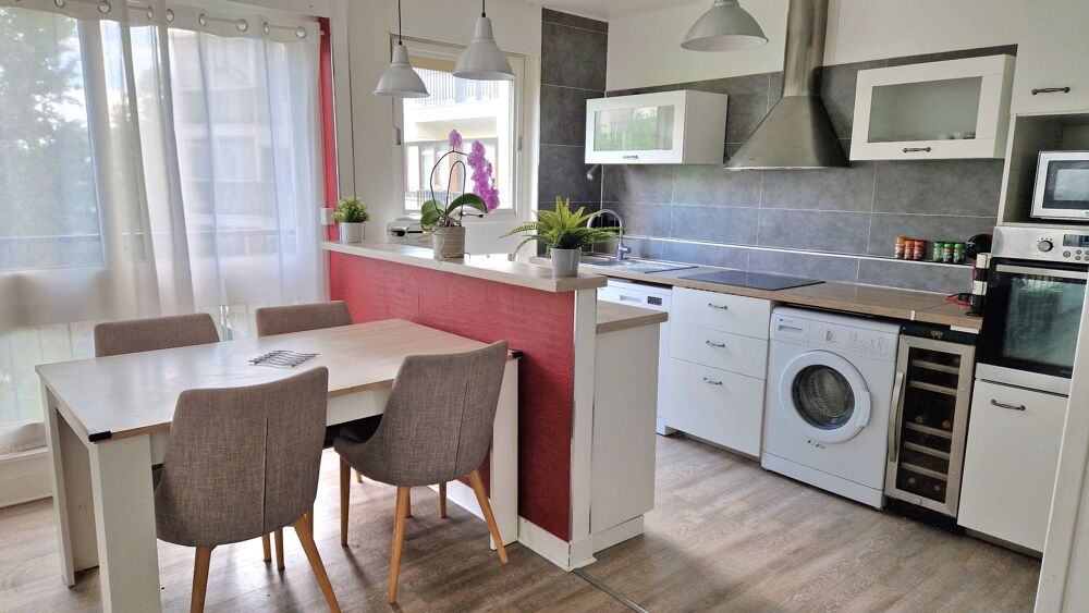 Lumineux 3 pièces de 70m2 avec garage, proche commodités
