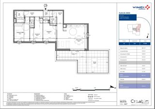  Appartement à vendre 4 pièces 84 m²