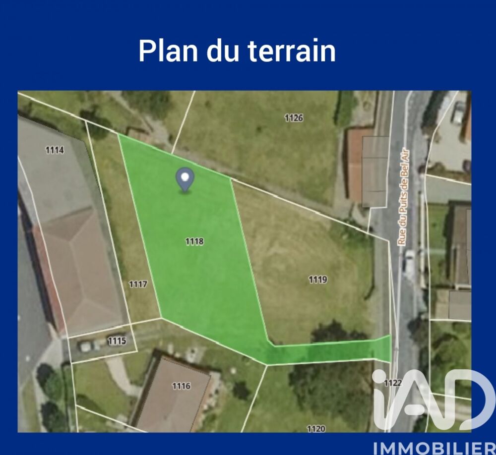 Vente Terrain Vente Terrain à bâtir 613 m&sup2; Pons