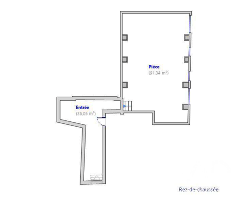   Vente Boutique/Local commercial 126 m&sup2; 