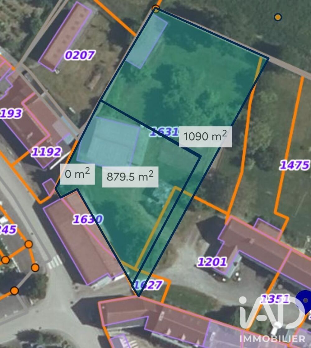 Vente Terrain Vente Terrain à bâtir 1 090 m&sup2; Trémeur
