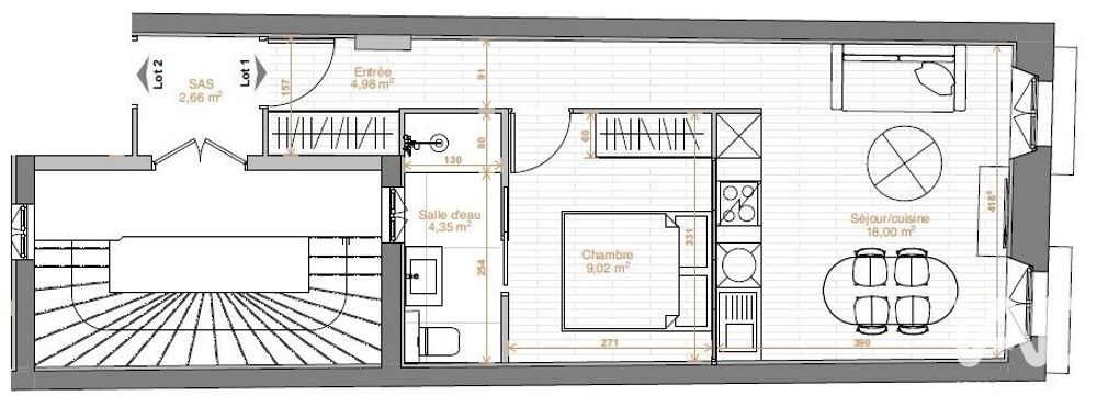 Vente Appartement 1 pièce