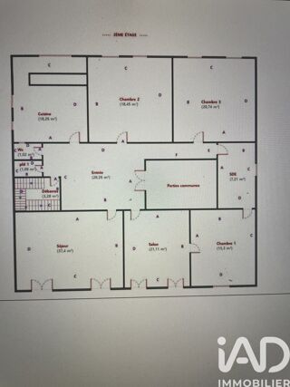  Appartement à vendre 5 pièces 170 m²