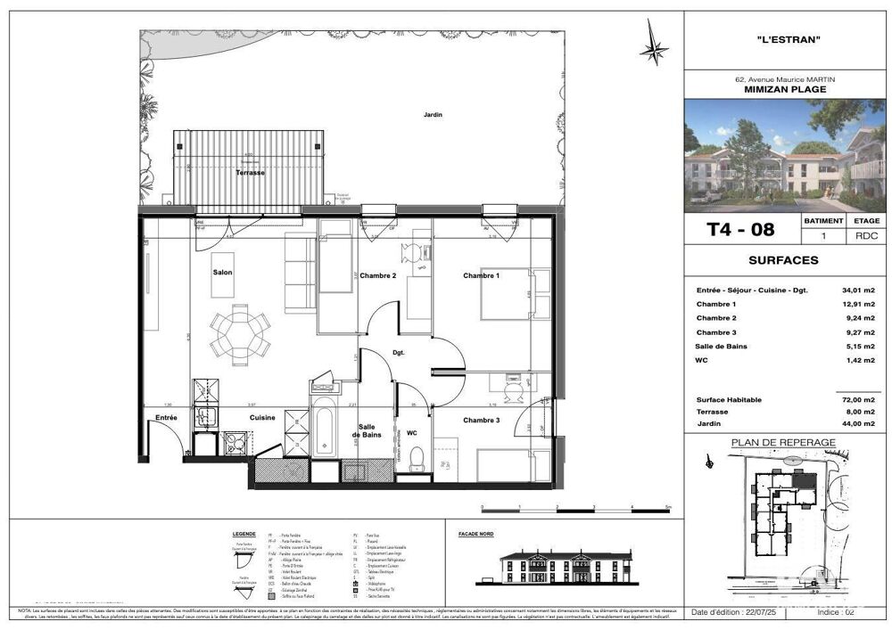 Vente Appartement 4 pièces