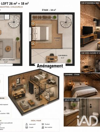  Appartement à vendre 1 pièce 25 m²
