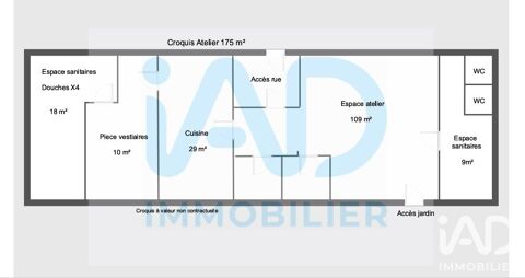   Vente Boutique/Local commercial 175 m&sup2; 