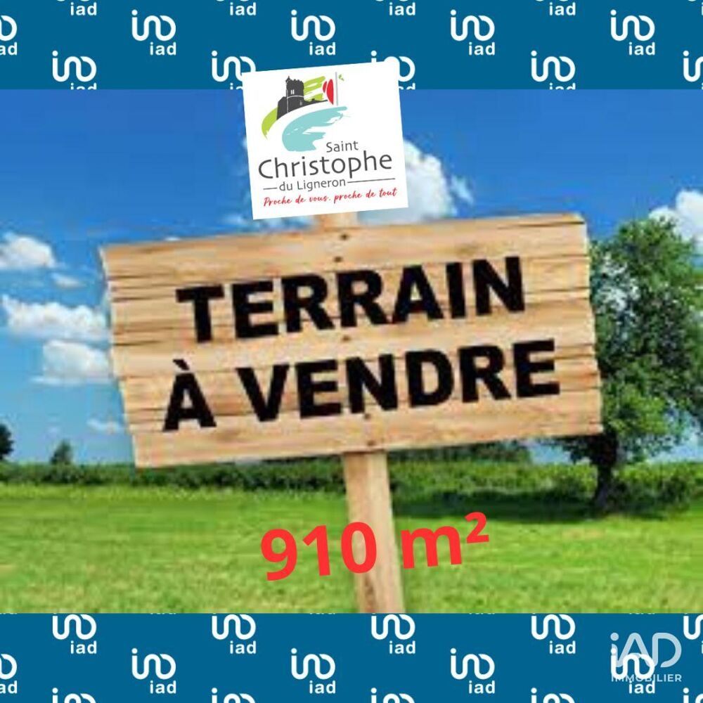 Vente Terrain Vente Terrain 910 m&sup2; Saint-christophe-du-ligneron