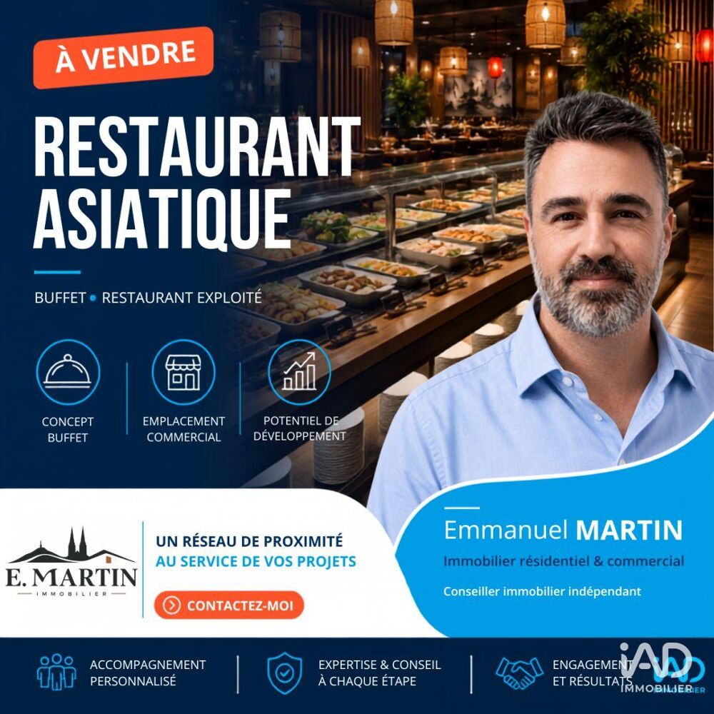   Vente Restaurant 1 400 m&sup2; 