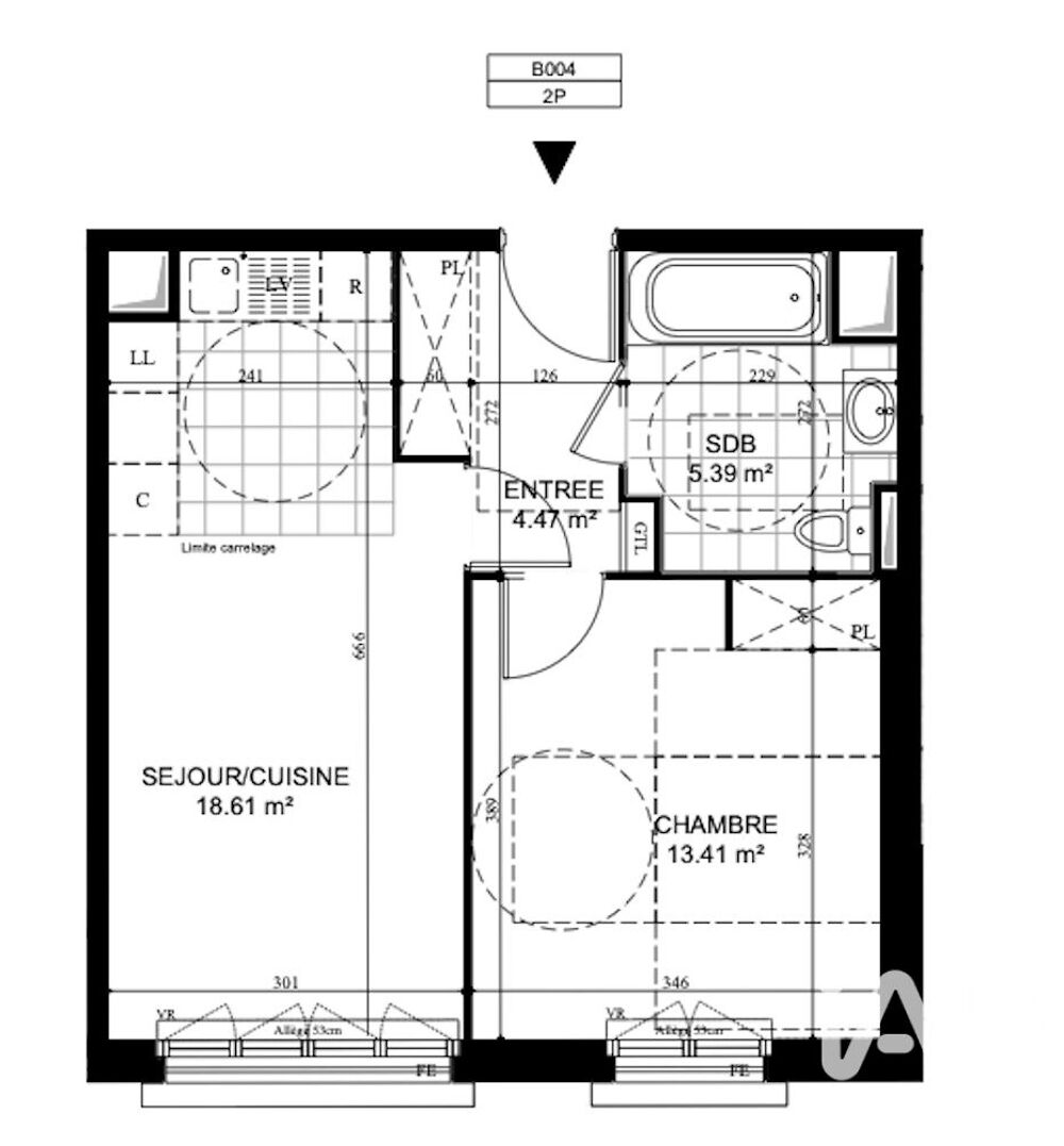 Vente Appartement 2 pièces