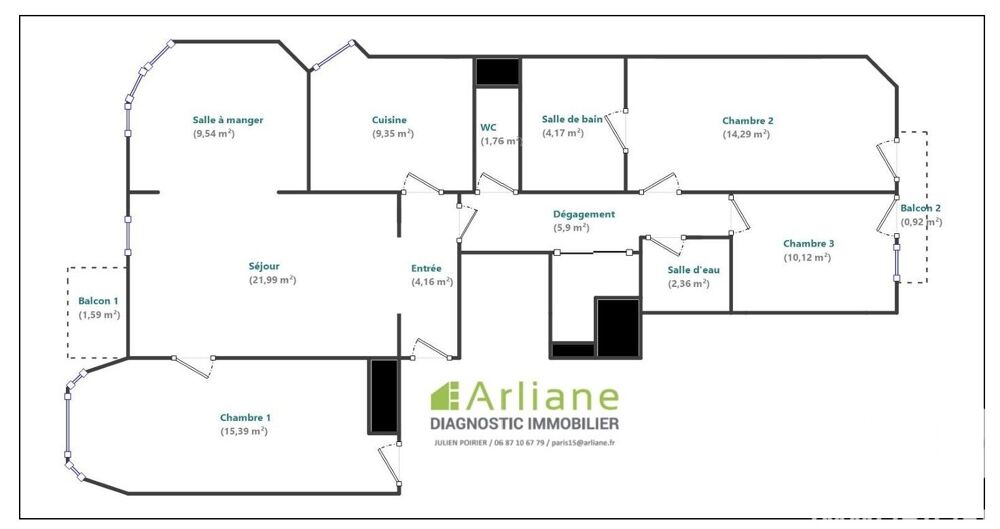 à vendre  Appartement Paris 15