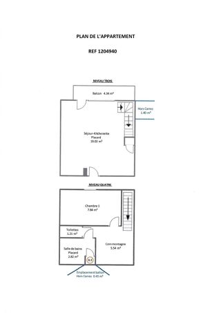  Appartement à vendre 2 pièces 36 m²