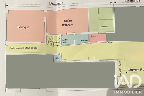   Vente Boutique/Local commercial 76 m&sup2; 